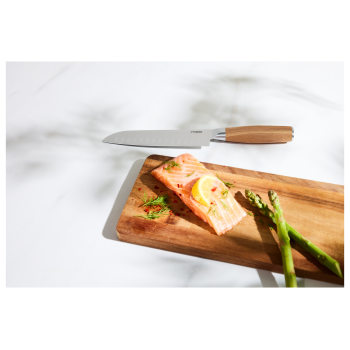 SILVERCREST® Küchenmesser, mit ergonomischem Griff aus Bambus - B-Ware