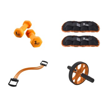 CRIVIT Kurzhantel-Set, 2x 1 kg / Gewichtsmanschette, 2x 1...