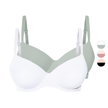 esmara® Damen Bügel-BHs, 2 Stück, mit...