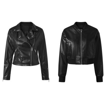 esmara® Damen Bikerjacke / Bomberjacke, in modischer...