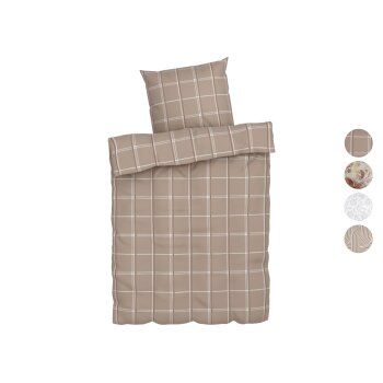 LIVARNO home Feinbiber-Bettwäsche, 135 x 200 cm -...