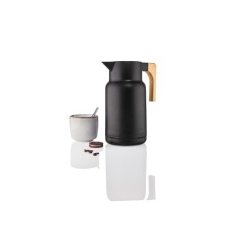 LIVARNO home Isolierkanne mit Holzgriff - B-Ware