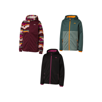 CRIVIT Kinder Softshelljacke aus 3-lagigem...