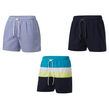 CRIVIT Herren Badeshorts mit Innenhose aus...