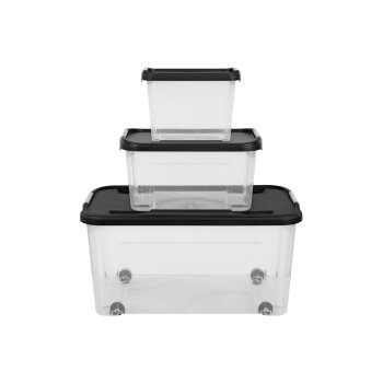 LIVARNO home Aufbewahrungsboxen, 3 Stück,...