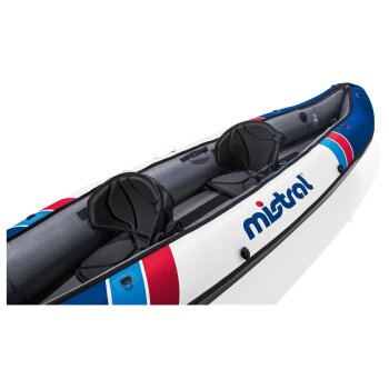 MISTRAL Nylon Kajak, 3-Luftkammersystem, mit 2 Doppelpaddeln - B-Ware