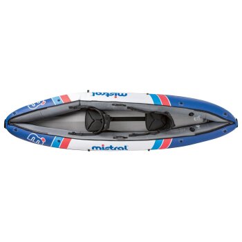 MISTRAL Nylon Kajak, 3-Luftkammersystem, mit 2 Doppelpaddeln - B-Ware