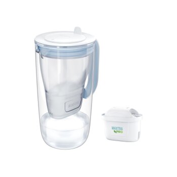 BRITA Tischwasserfilter aus Glas hellblau inkl. 1x MAXTRA...