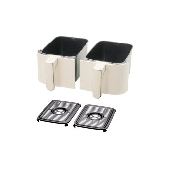 SILVERCREST® Heißluftfritteuse »Retro 1973 - SHLFD 2600 B1«, 2x 4,35 l - B-Ware