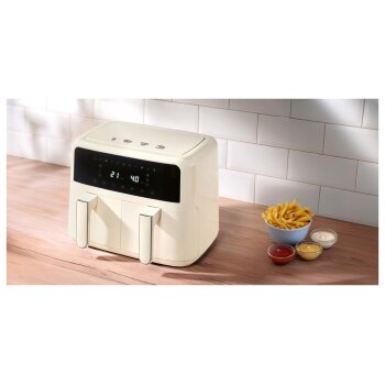 SILVERCREST® Heißluftfritteuse »Retro 1973 - SHLFD 2600 B1«, 2x 4,35 l - B-Ware