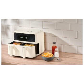 SILVERCREST® Heißluftfritteuse »Retro 1973 - SHLFD 2600 B1«, 2x 4,35 l - B-Ware