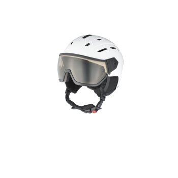 CRIVIT Damen Herren Skihelm mit selbsttönendem Visier (Weiß, M/L) - B-Ware gut
