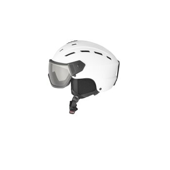 CRIVIT Damen Herren Skihelm mit selbsttönendem Visier (Weiß, M/L) - B-Ware gut