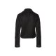 esmara® Damen Bikerjacke aus Lammfellimitat (schwarz, 34) - B-Ware sehr gut