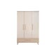 roba Kinderkleiderschrank Sidney 3-türig, Cashmere / Dekor Eiche - B-Ware sehr gut