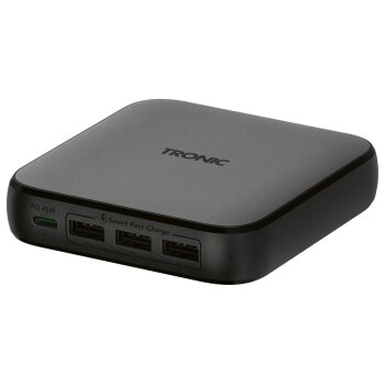 TRONIC® USB-Ladegerät, 4 Anschlüsse, PD, 65...