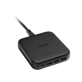 TRONIC® USB-Ladegerät, 4 Anschlüsse, PD, 65...