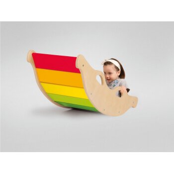 Playtive Holz Balancewippe, in Regenbogenfarben - B-Ware