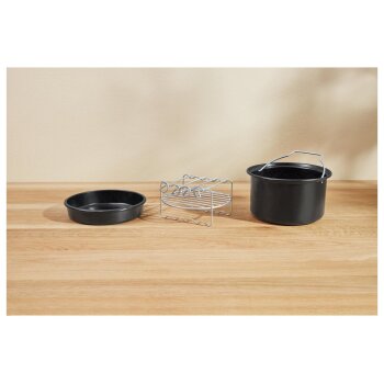 SILVERCREST® Heißluftfritteusen-Zubehörset mit ILAG® Antihaftbeschichtung - B-Ware