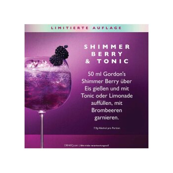 GORDONS Limited Edition Shimmer Berry 20% Vol