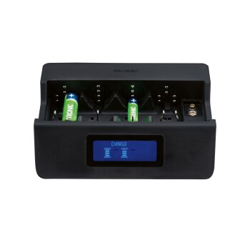 TRONIC® Akku-Ladegerät, mit Schnellladefunktion und Display - B-Ware