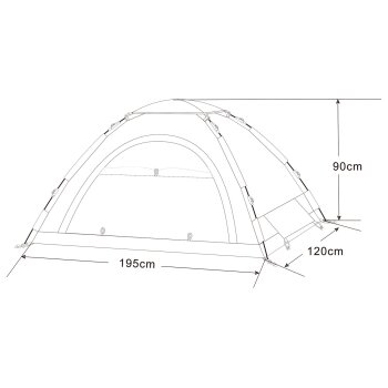 Rocktrail Kuppelzelt, »Easy Set-Up«, 2 Personen - B-Ware