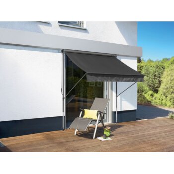 LIVARNO home Klemmmarkise, 200x150 cm, anthrazit - B-Ware