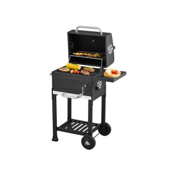 GRILLMEISTER Holzkohle-Komfortgrill Mini »KANSAS«, mit Warmhalterost - B-Ware
