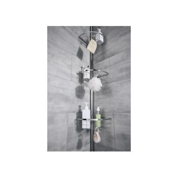 LIVARNO home Teleskop-Duscheckregal, mit Klemmsystem - B-Ware