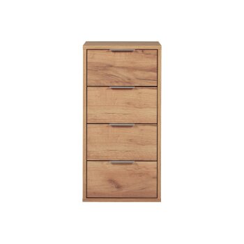 LIVARNO home Kommode Verona, mit Griffe in Mattsilber - B-Ware Transportschaden Kosmetisch