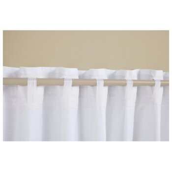 LIVARNO® Vorhangschal-Set, 2-teilig (Weiß) - B-Ware neuwertig