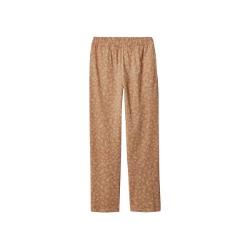 esmara® Damen-Pyjama, L, weiß/braun - B-Ware neuwertig