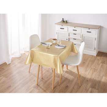 LIVARNO home Lacktischdecke Weihnachten (130x160 cm, Gold) - B-Ware sehr gut