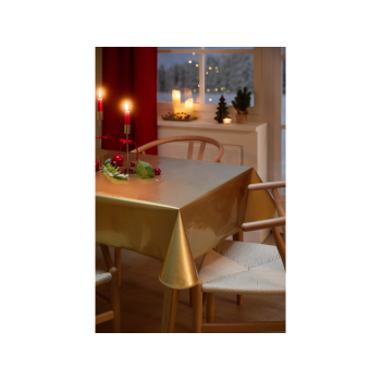 LIVARNO home Lacktischdecke Weihnachten (130x160 cm, Gold) - B-Ware sehr gut