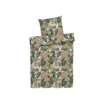 LIVARNO home Mikrofaser-Satin-Bettwäsche, atmungsaktiv, 155 x 220 cm - B-Ware