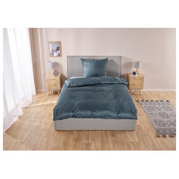 LIVARNO home Mikrofaser-Satin-Bettwäsche, atmungsaktiv, 155 x 220 cm - B-Ware