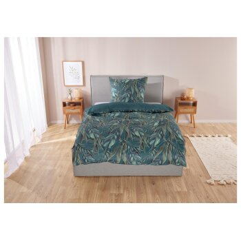 LIVARNO home Mikrofaser-Satin-Bettwäsche, atmungsaktiv, 155 x 220 cm - B-Ware