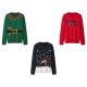 esmara® Damen Weihnachtspullover mit LED-Effekt / Weihnachtspullover mit Musik / Weihnachtspullover - B-Ware
