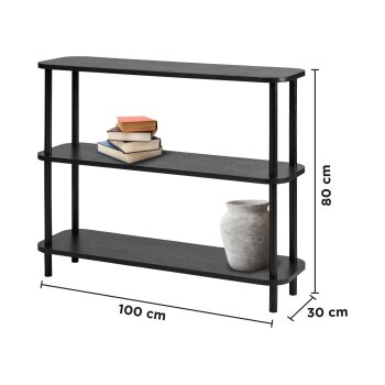 LIVARNO® Regal, mit 3 Böden, schwarz - B-Ware