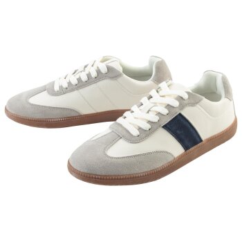 LIVERGY® Herren Sneaker mit Leder (Weiß, 42) - B-Ware neuwertig
