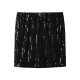 esmara® Damen Pailletten-Minirock (Schwarz, S(36/38)) - B-Ware neuwertig