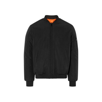 LIVERGY® Herren Bomberjacke, wasserabweisendes Obermaterial (Schwarz, M (48/50)) - B-Ware neuwertig