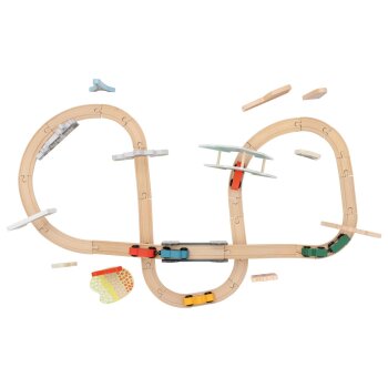 lupilu® Holzeisenbahn-Set, Europareise - B-Ware sehr gut
