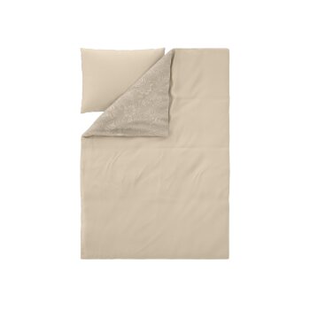LIVARNO® Wendebettwäsche, aus Satin, 140 x 200 cm, beige - B-Ware sehr gut
