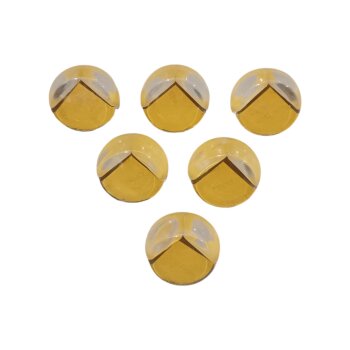 BEARTOP Eckenschutz mit Kleber von Tesa, 6 Stück, rund, transparent - B-Ware sehr gut