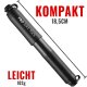 PRO BIKE TOOL Mini Fahrradpumpe, für Presta & Schrader Ventile, bis 6,9 Bar - B-Ware sehr gut