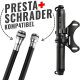 PRO BIKE TOOL Mini Fahrradpumpe, für Presta & Schrader Ventile, bis 6,9 Bar - B-Ware sehr gut