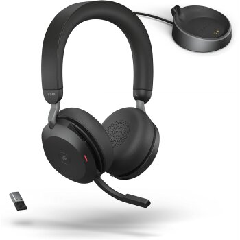Jabra Headset Evolve 2 75 MS, schwarz - B-Ware sehr gut