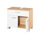 LIVARNO HOME Waschbeckenunterschrank »Palermo«, weiß/Korpus Eiche-Artisan - B-Ware gut