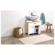 LIVARNO HOME Waschbeckenunterschrank »Palermo«, weiß/Korpus Eiche-Artisan - B-Ware gut